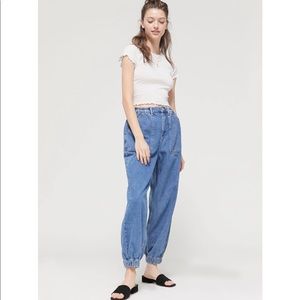 Urban outfitters high-waisted jogger jean